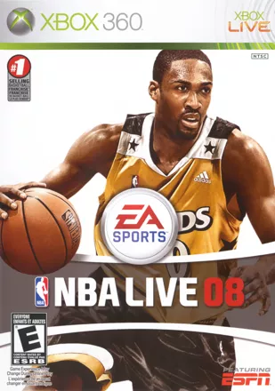 NBA Live 08 Xbox 360 Front Cover