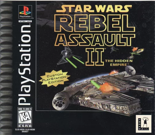 Star Wars: Rebel Assault II - The Hidden Empire PlayStation Front Cover