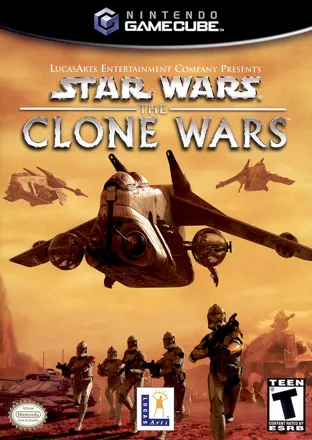 Star Wars: The Clone Wars GameCube Front Cover