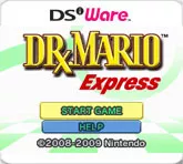 Dr. Mario Express Nintendo DSi Front Cover
