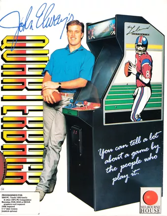 John Elway&#x27;s Quarterback PC Booter Front Cover