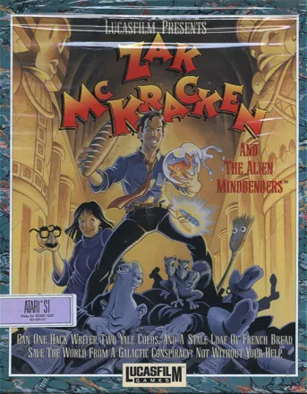 Zak McKracken and the Alien Mindbenders Atari ST Front Cover