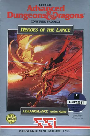 Heroes of the Lance Atari ST Front Cover
