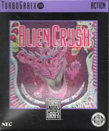 Alien Crush TurboGrafx-16 Front Cover