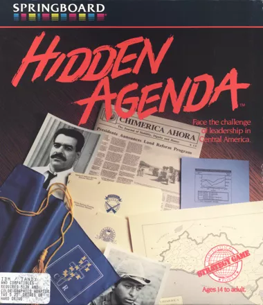 Hidden Agenda DOS Front Cover