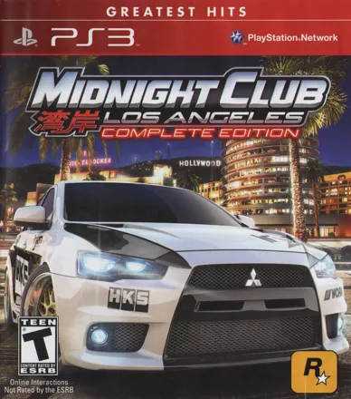 Midnight Club: Los Angeles - Complete Edition PlayStation 3 Front Cover