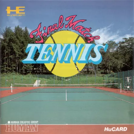 Final Match Tennis TurboGrafx-16 Front Cover Manual - Front