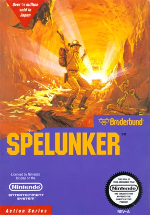 Spelunker NES Front Cover