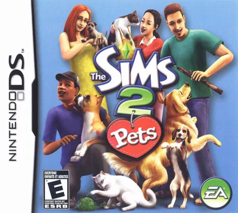 The Sims 2: Pets Nintendo DS Front Cover