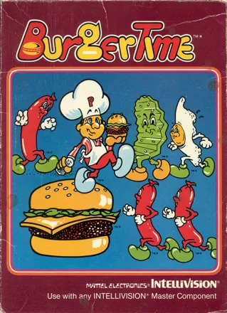 BurgerTime Intellivision Front Cover