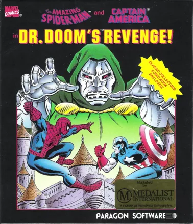 The Amazing Spider-Man and Captain America in Dr. Doom&#x27;s Revenge! DOS Front Cover