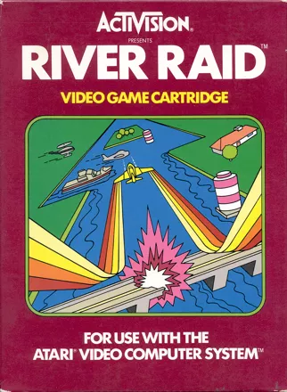 River Raid Atari 2600 Front Cover