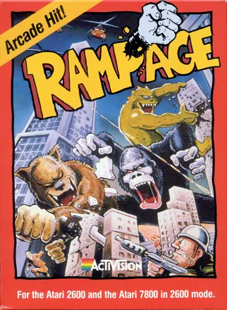 Rampage Atari 2600 Front Cover