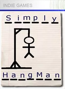 Simply HangMan Xbox 360 Front Cover 1st version