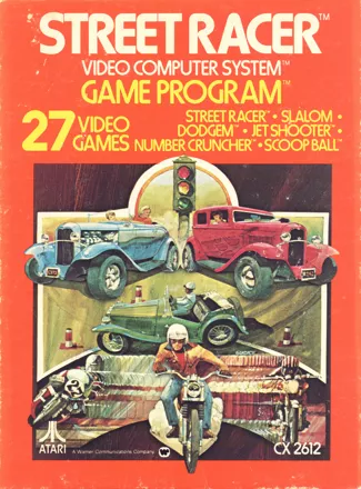 Street Racer Atari 2600 Front Cover