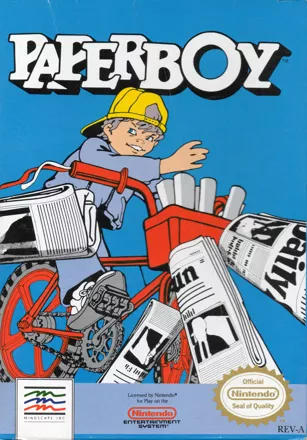 Paperboy NES Front Cover