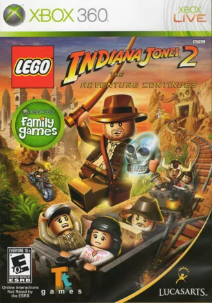 LEGO Indiana Jones 2: The Adventure Continues Xbox 360 Front Cover