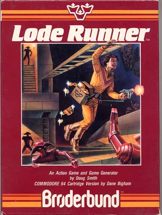 Lode Runner Commodore 64 Front Cover