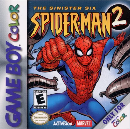 Spider-Man 2: The Sinister Six Game Boy Color Front Cover