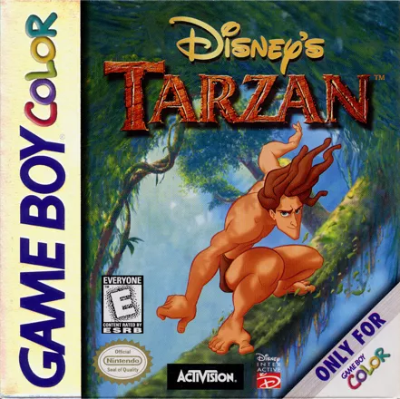 Disney&#x27;s Tarzan Game Boy Color Front Cover