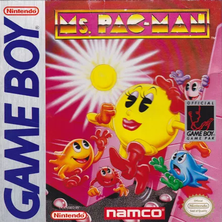 Ms. Pac-Man Game Boy Front Cover
