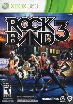 Rock Band 3 Xbox 360 Front Cover