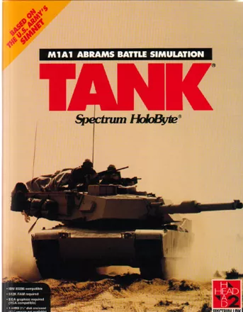 Tank: The M1A1 Abrams Battle Tank Simulation DOS Front Cover
