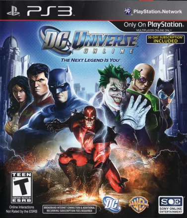 DC Universe Online PlayStation 3 Front Cover