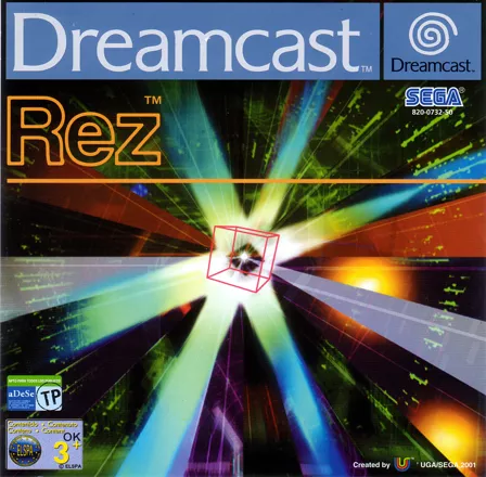 Rez Dreamcast Front Cover
