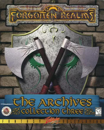 Forgotten Realms: The Archives - Collection Three DOS Front Cover