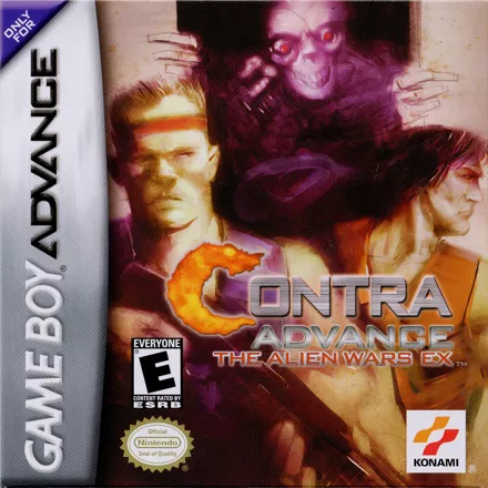 Contra Advance: The Alien Wars EX Game Boy Advance Front Cover