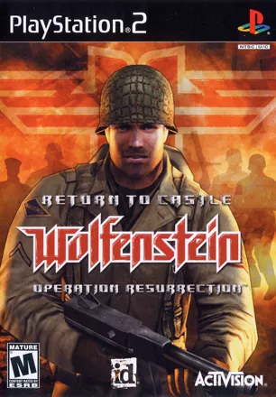 Return to Castle Wolfenstein: Operation Resurrection PlayStation 2 Front Cover