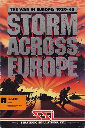 Storm Across Europe Commodore 64 Front Cover