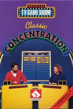 Classic Concentration Commodore 64 Front Cover