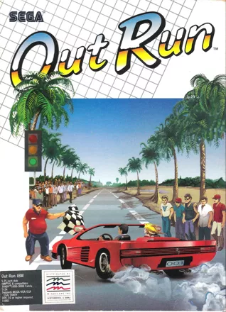 OutRun DOS Front Cover