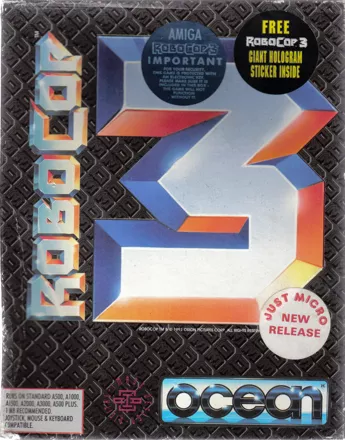 RoboCop 3 Amiga Front Cover