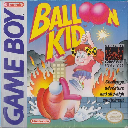 Balloon Kid Game Boy Front Cover