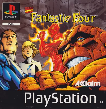 The Fantastic Four PlayStation Front Cover