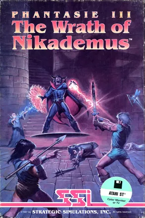 Phantasie III: The Wrath of Nikademus Atari ST Front Cover