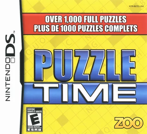 Puzzle Time Nintendo DS Front Cover