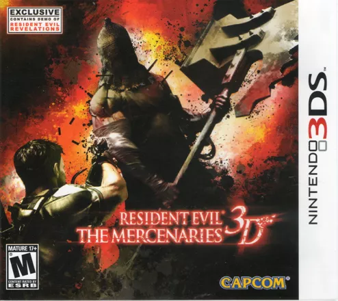 Resident Evil: The Mercenaries 3D Nintendo 3DS Front Cover