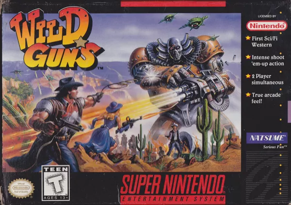 Wild Guns SNES Front Cover