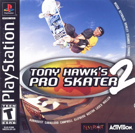 Tony Hawk&#x27;s Pro Skater 2 PlayStation Front Cover