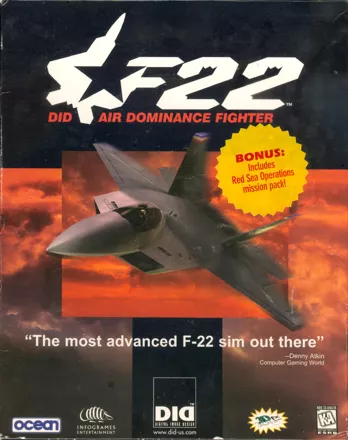 F22 Air Dominance Fighter Windows Front Cover