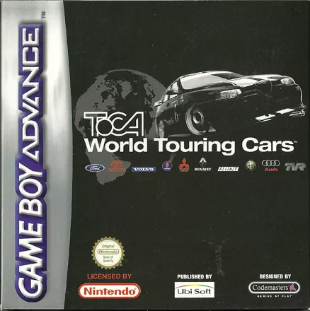 TOCA: World Touring Cars Game Boy Advance Front Cover