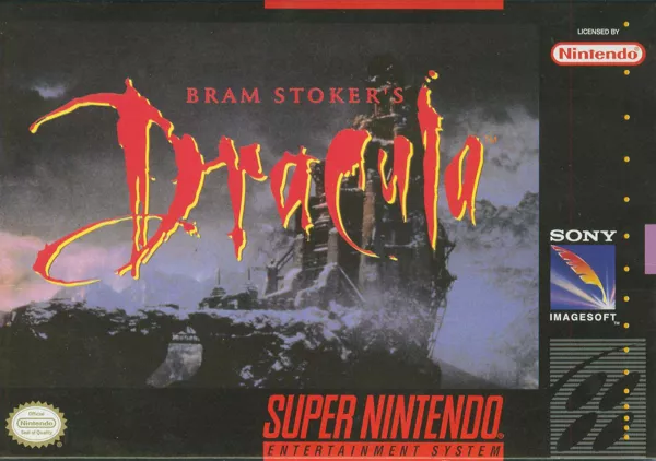 Bram Stoker&#x27;s Dracula SNES Front Cover