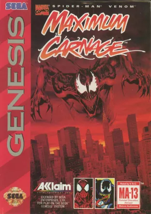 Spider-Man / Venom: Maximum Carnage Genesis Front Cover