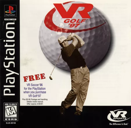 VR Golf &#x27;97 PlayStation Front Cover