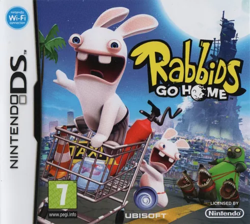 Rabbids Go Home: A Comedy Adventure Nintendo DS Front Cover