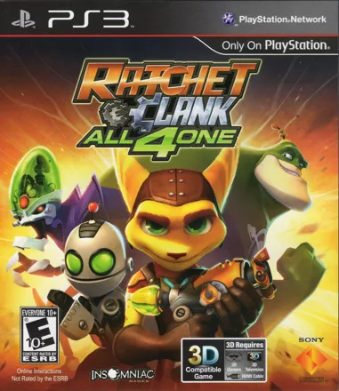 Ratchet &#x26; Clank: All 4 One PlayStation 3 Front Cover